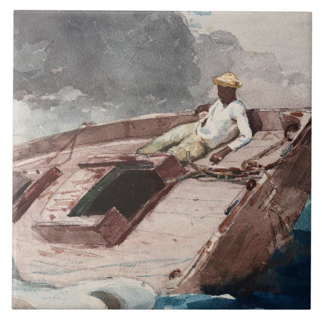 Winslow Homer - The Gulf Stream Tile (Front)