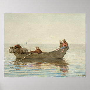 Winslow Homer - Three Boys in a Dory Poster