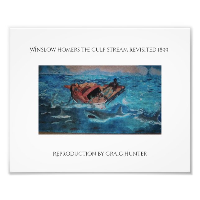 Winslow Homers reproduction of the Gulf Stream Photo Print (Front)