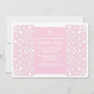 Winsome Spirit Pink Religious Invitation