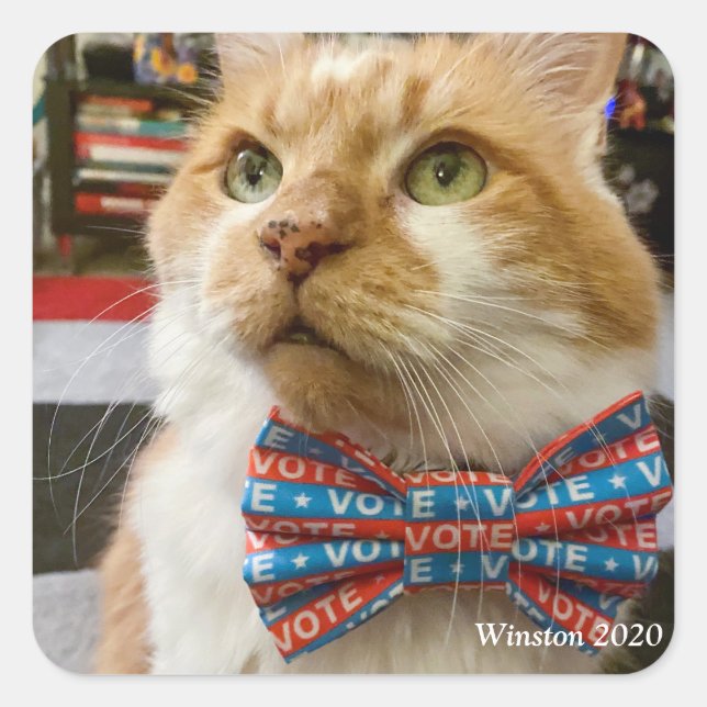 Winston 2020 square sticker (Front)