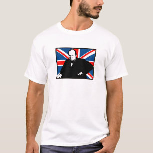 Winston Churchill and Union Jack T-Shirt