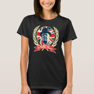 Winston Churchill British Flag Pride T-Shirt