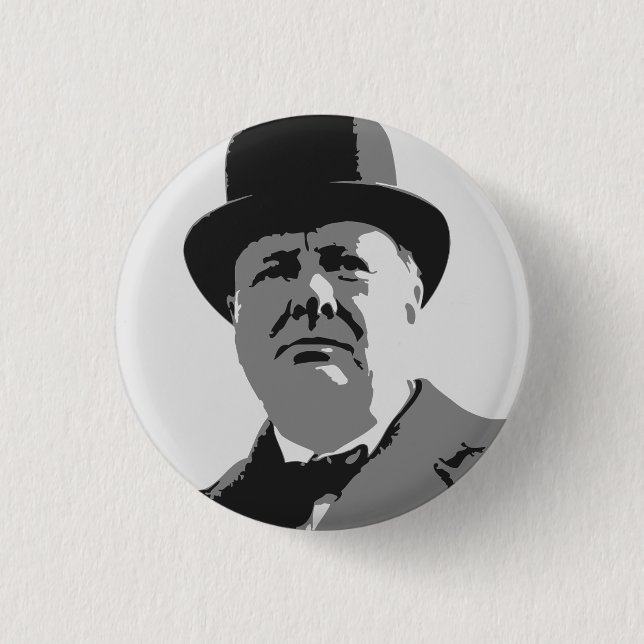 Winston Churchill Button (Front)
