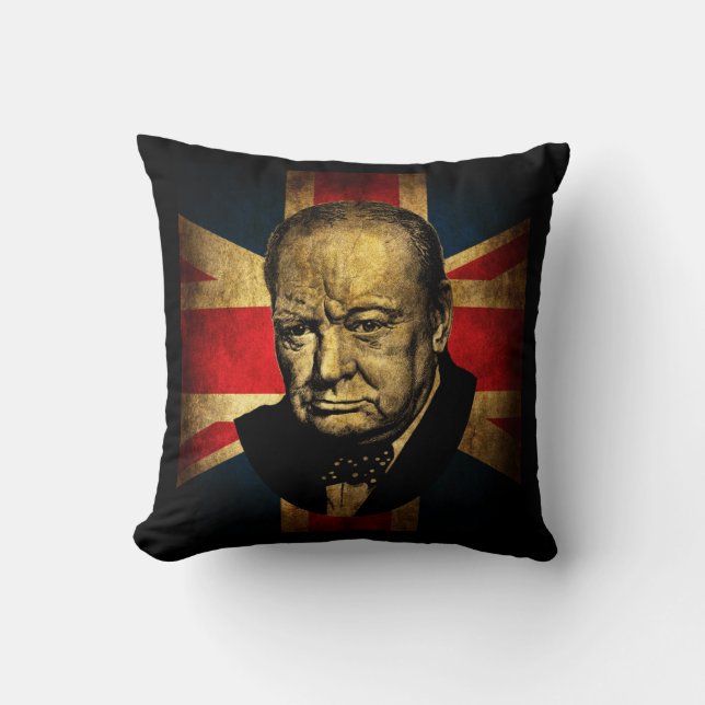 Winston Churchill Cushion (Front)