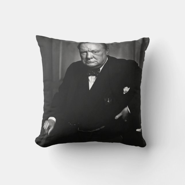 Winston Churchill Cushion (Front)