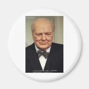 Winston Churchill Failure Wisdom Quote Gifts Magnet