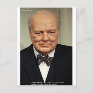 Winston Churchill Failure Wisdom Quote Gifts Postcard