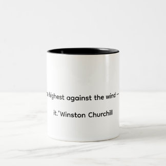 Winston Churchill Inspirational Quote Mug – Kites 