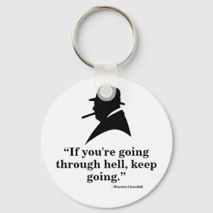 Winston Churchill Keyring - Quote 1