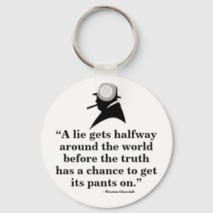 Winston Churchill Keyring - Quote 24