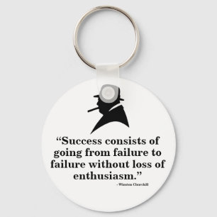 Winston Churchill Keyring - Quote 7