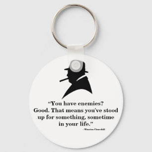 Winston Churchill Keyring - Quote 9