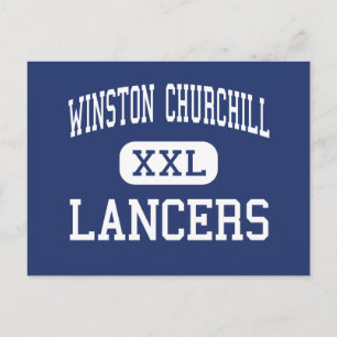 Winston Churchill - Lancers - High - Eugene Oregon Postcard