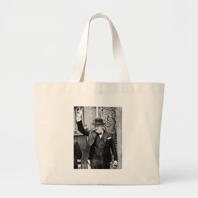 Winston Churchill Large Tote Bag (Front)