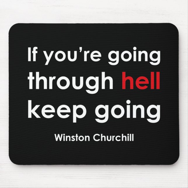 Winston Churchill Mouse Mat (Front)