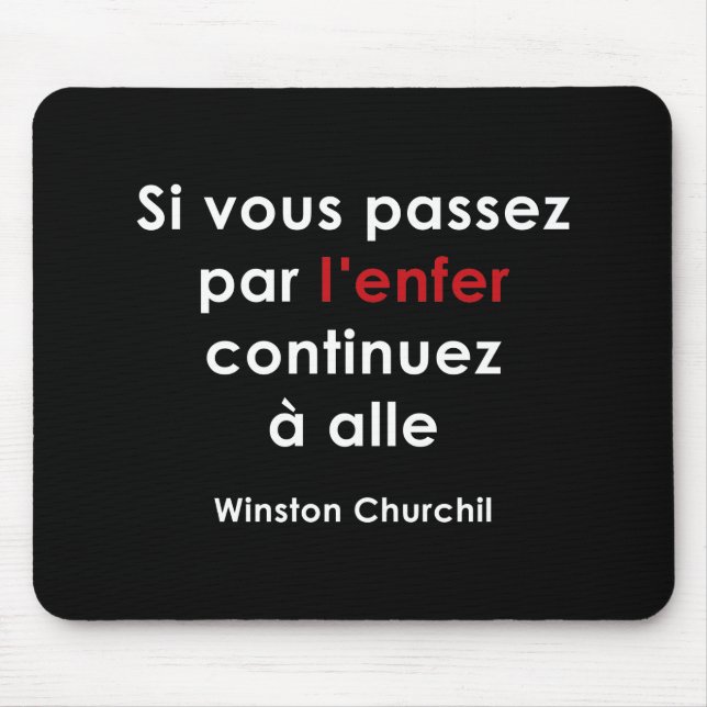 Winston Churchill Mouse Mat (Front)