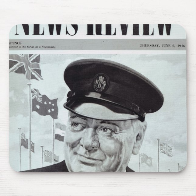 Winston Churchill Mouse Mat (Front)