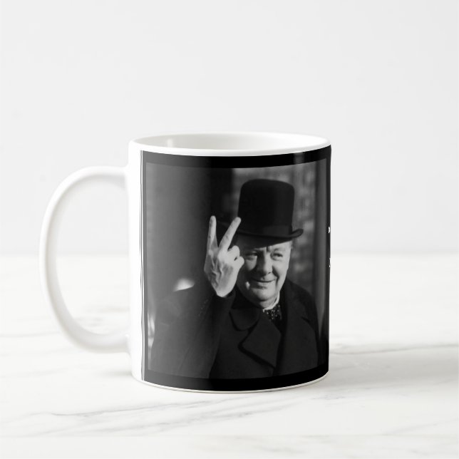 Winston Churchill Mug - Quote 16 (Left)