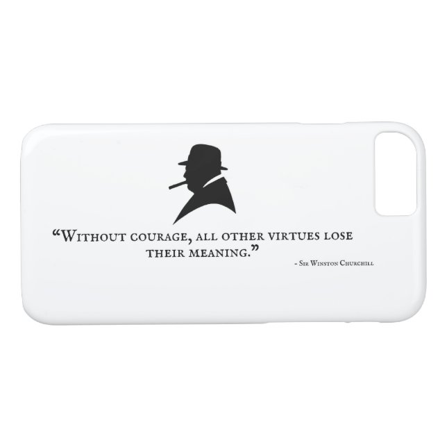 Winston Churchill Phone Case - Quote 14 (Back (Horizontal))