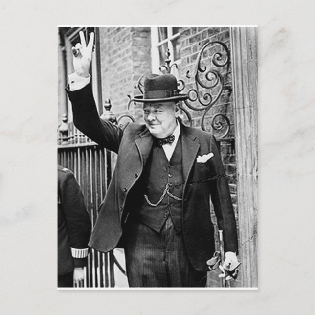 Winston Churchill Postcard (Front)