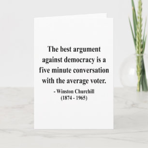 Winston Churchill Quote 10a Card