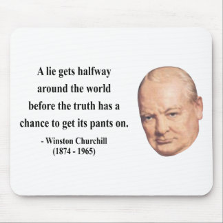 Winston Churchill Quote 11b Mouse Mat