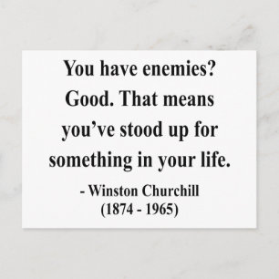 Winston Churchill Quote 3a Postcard