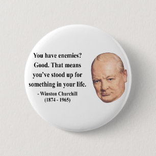 Winston Churchill Quote 3b 6 Cm Round Badge