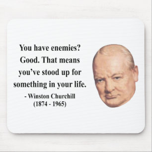 Winston Churchill Quote 3b Mouse Mat