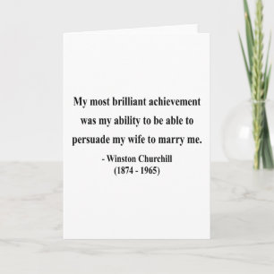 Winston Churchill Quote 6a Card