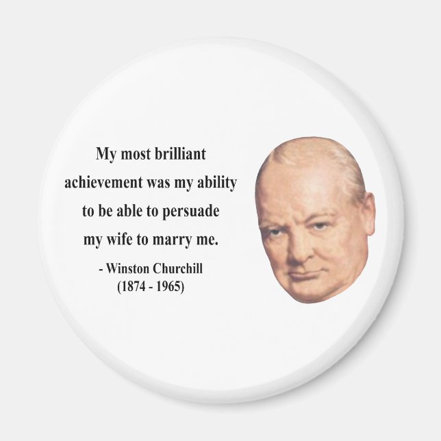 Winston Churchill Quote 6b Magnet (Front)