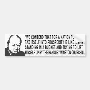 Winston Churchill Quote Bumper Sticker