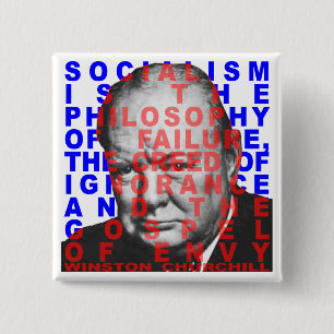 Winston Churchill Quote Button