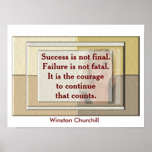 Winston Churchill - quote poster