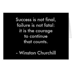 Winston Churchill Quote; Success