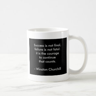Winston Churchill Quote; Success Coffee Mug