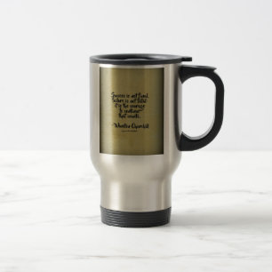 Winston Churchill Quote; Success Travel Mug