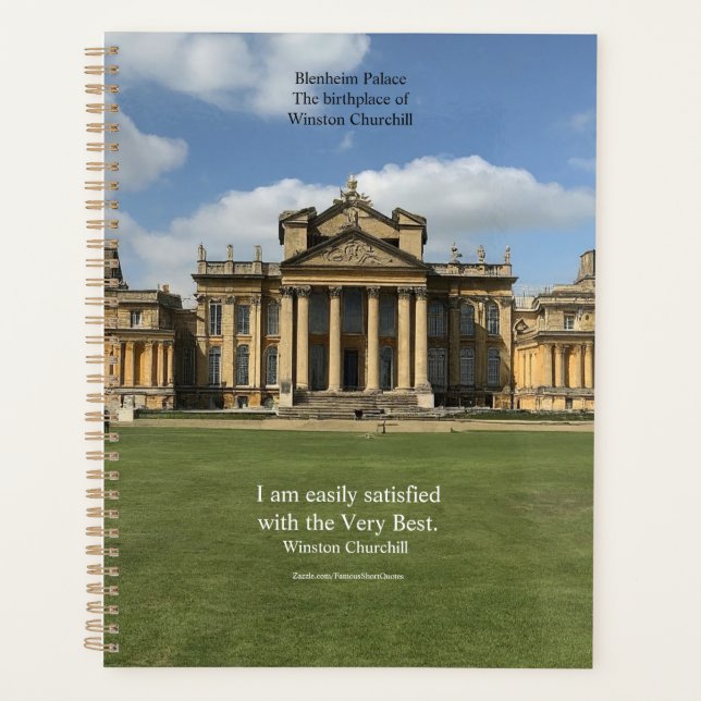 Winston Churchill Quote; The Very Best, Blenheim Planner (Front)