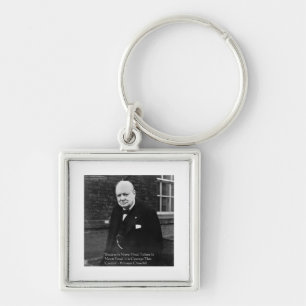 Winston Churchill "Success Never Final" Gifts Key Ring