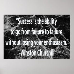 Winston Churchill: Success Poster