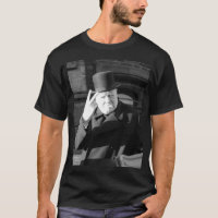 Winston Churchill V Day V Sign 1945 Poster
