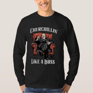 Winston Churchill WWII Battle of Britain History L T-Shirt