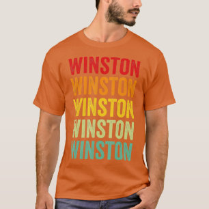 Winston County Mississippi Rainbow Text Design T-Shirt