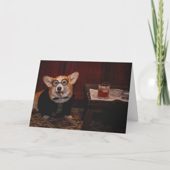 Winston Furchill blank greeting card (Front)