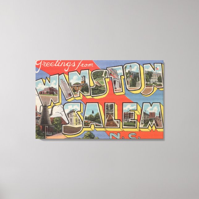Winston-Salem, North Carolina Canvas Print (Front)
