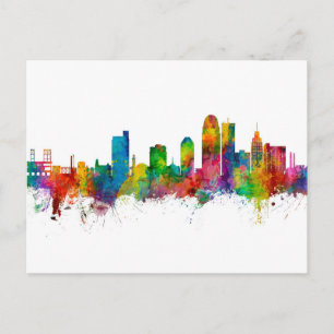 Winston-Salem North Carolina Skyline Postcard