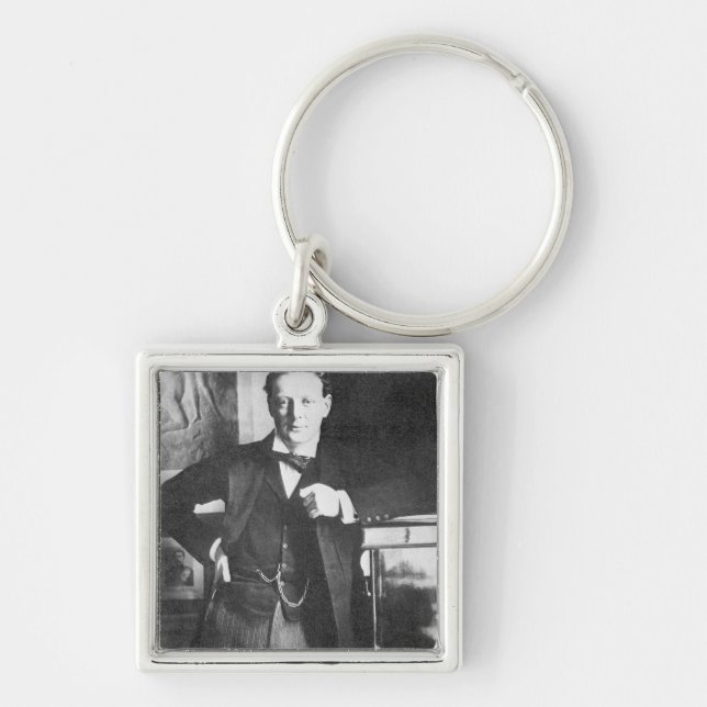 Winston Spencer Churchill in 1904 Key Ring (Front)