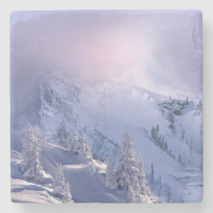 Winter 10 stone coaster