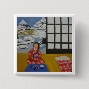 Winter 15 Cm Square Badge